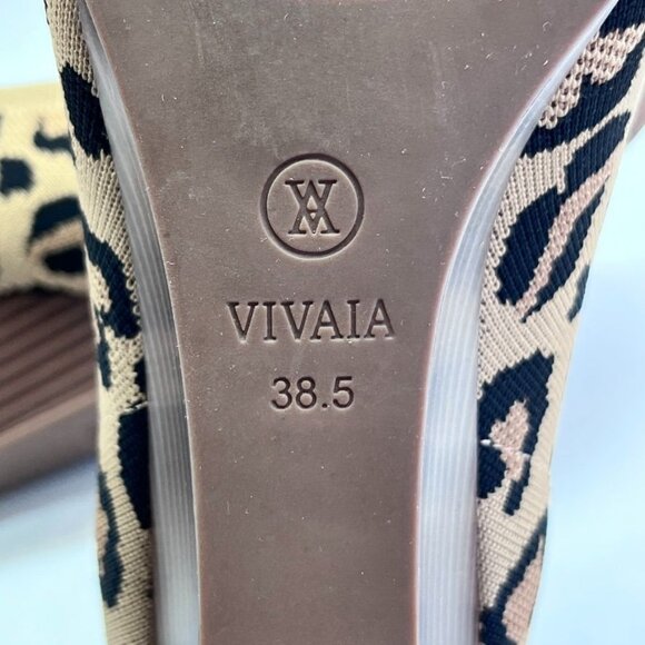 VIvala Square-Toe Wedge Margot Wedge Pro Size 7.5 (38.5) in Dark Leopard - Picture 11 of 13